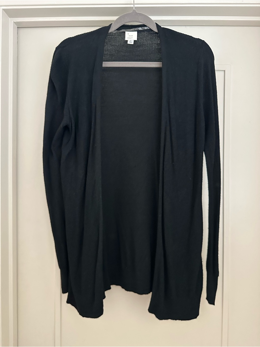 A New Day Open-Front Black Women's Cardigan Sweater